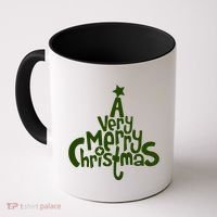 A Very Merry Christmas Tree Logo Coffee Mug thumb 0