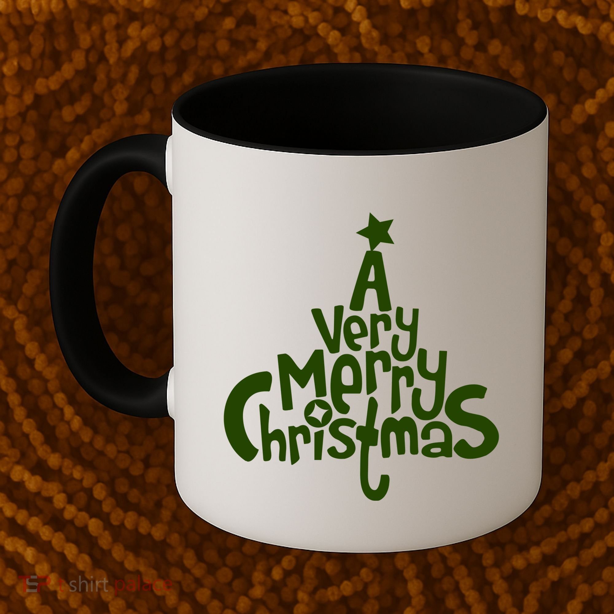 A Very Merry Christmas Tree Logo Coffee Mug
