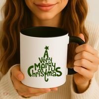 A Very Merry Christmas Tree Logo Coffee Mug thumb 3