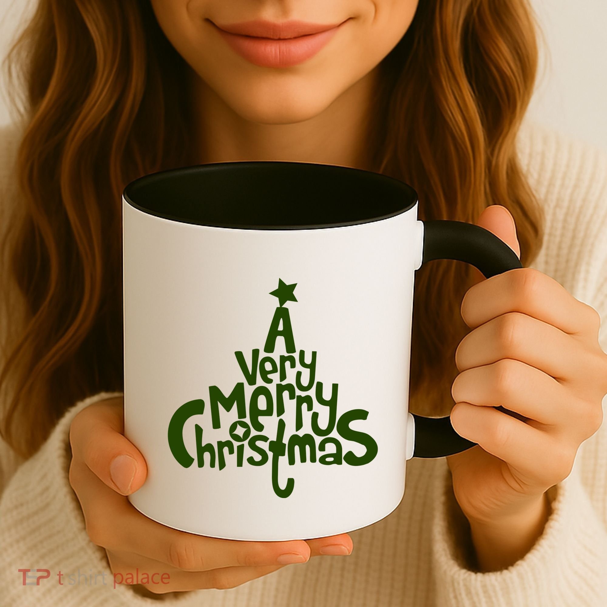 A Very Merry Christmas Tree Logo Coffee Mug