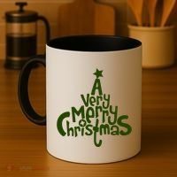 A Very Merry Christmas Tree Logo Coffee Mug thumb 4