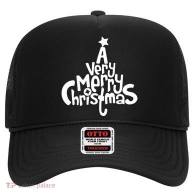 A Very Merry Christmas Tree Logo Hat