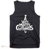 A Very Merry Christmas Tree Logo Tank Top thumb 0
