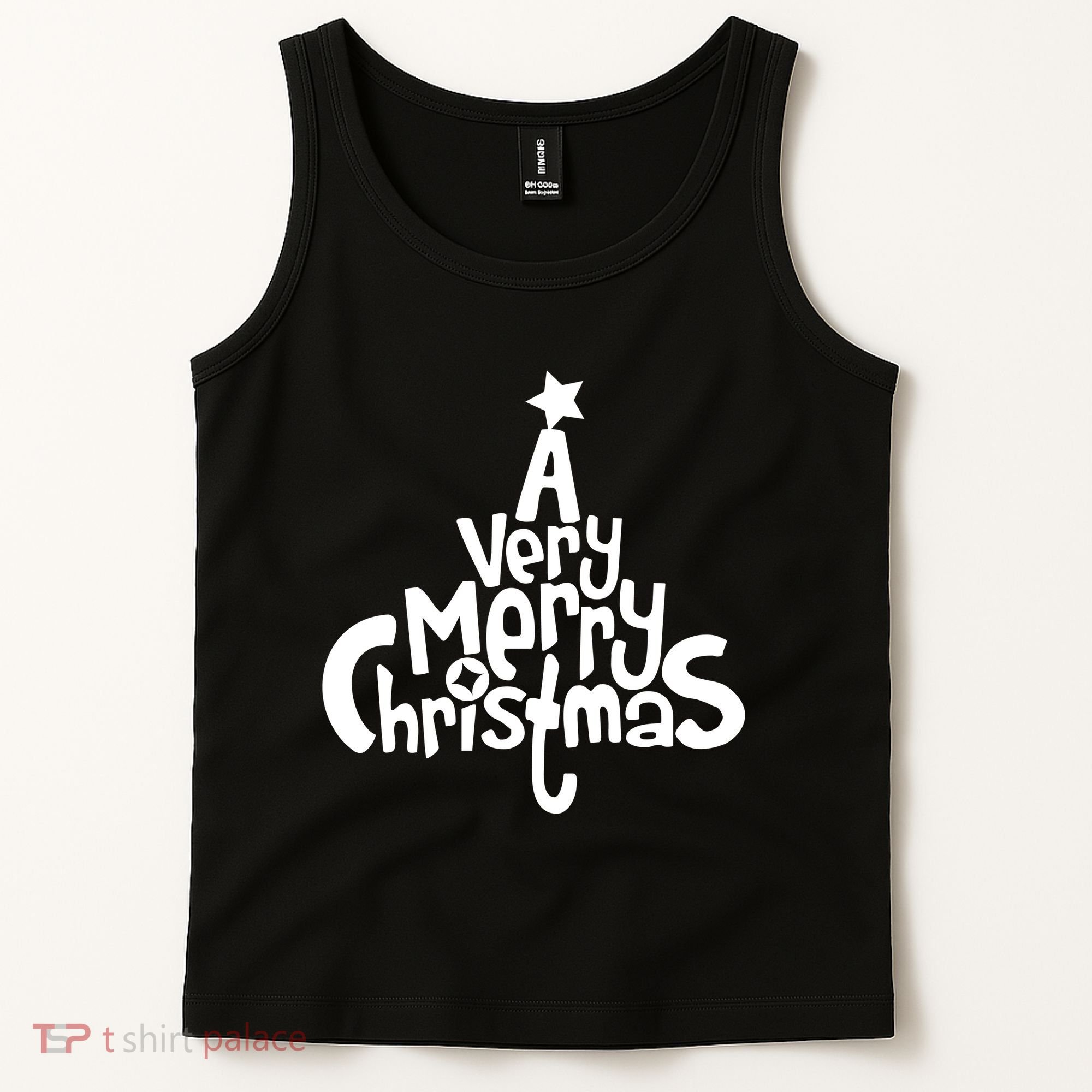 A Very Merry Christmas Tree Logo Tank Top