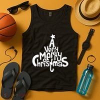 A Very Merry Christmas Tree Logo Tank Top thumb 4