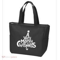 A Very Merry Christmas Tree Logo Tote Bag thumb 3