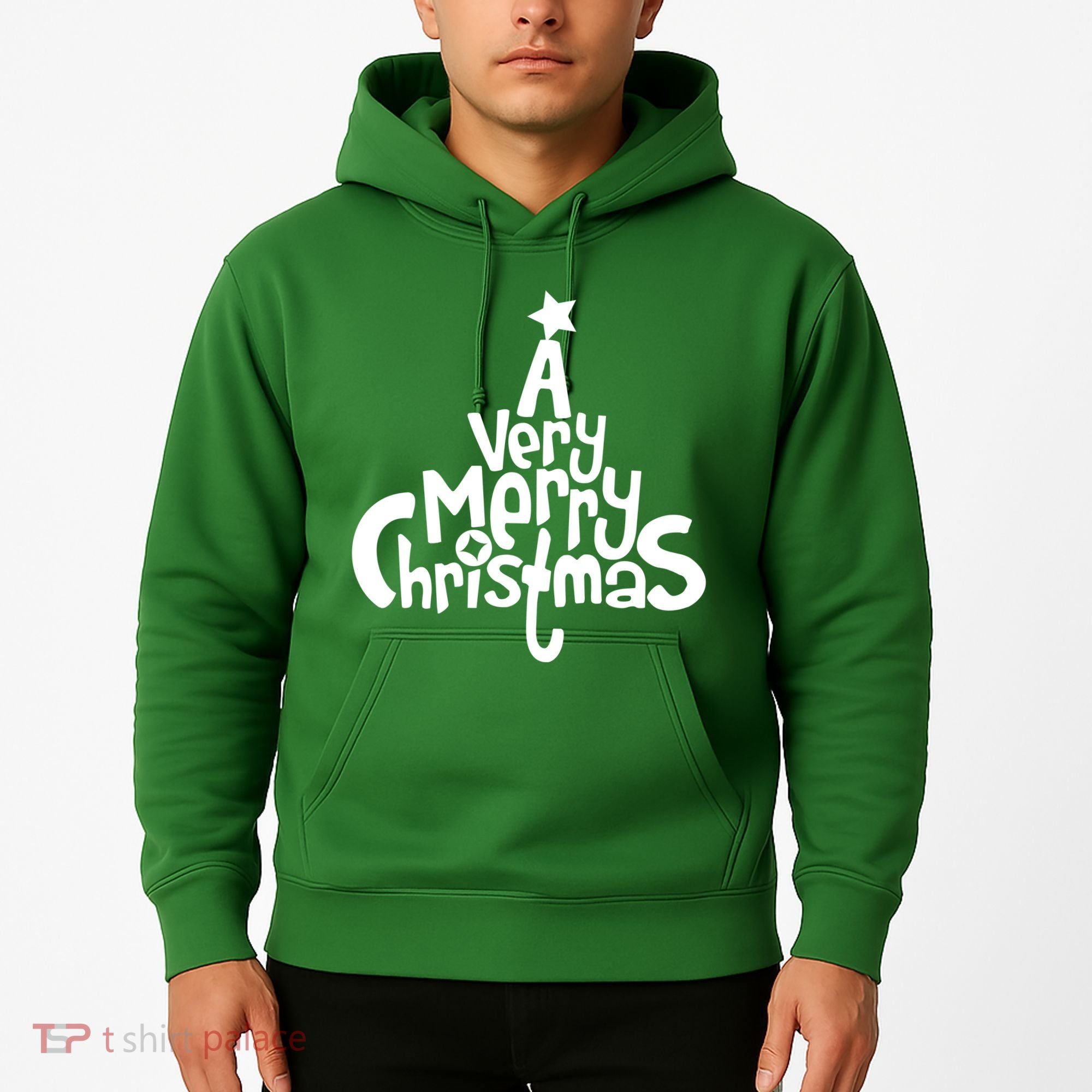 A Very Merry Christmas Tree Logo Hoodie