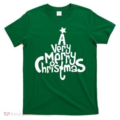A Very Merry Christmas Tree Logo T-Shirt