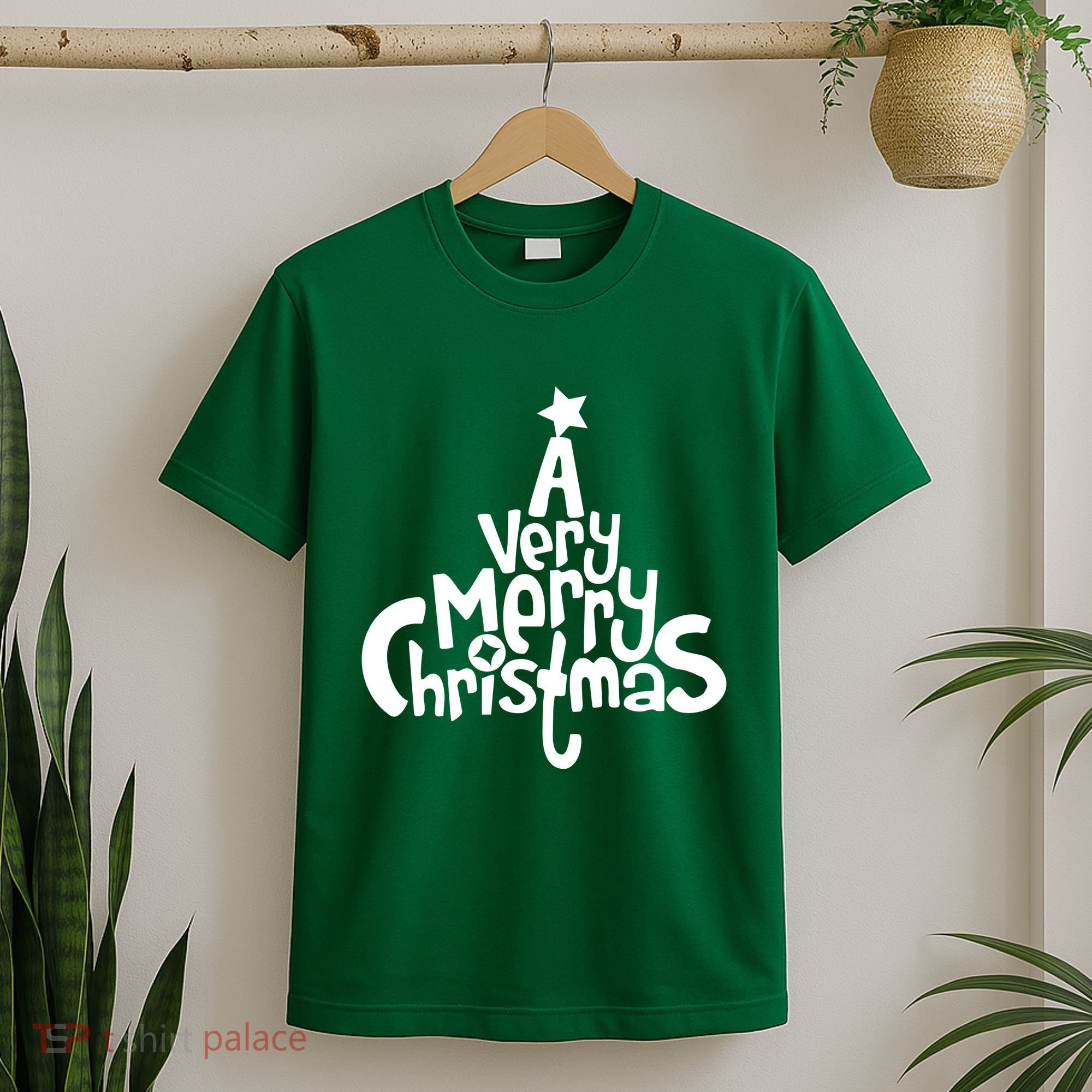 A Very Merry Christmas Tree Logo T-Shirt