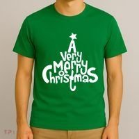 A Very Merry Christmas Tree Logo T-Shirt thumb 3