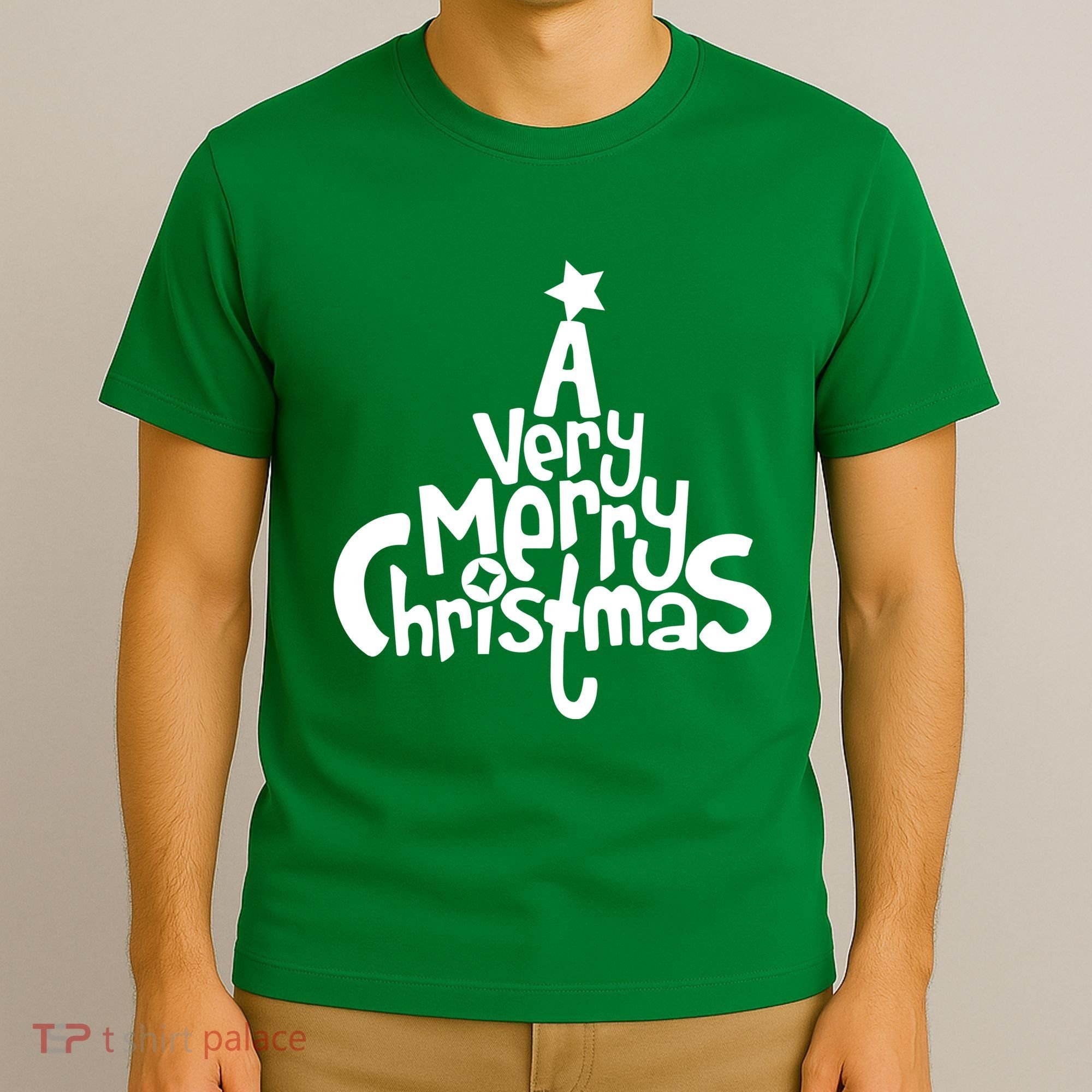 A Very Merry Christmas Tree Logo T-Shirt