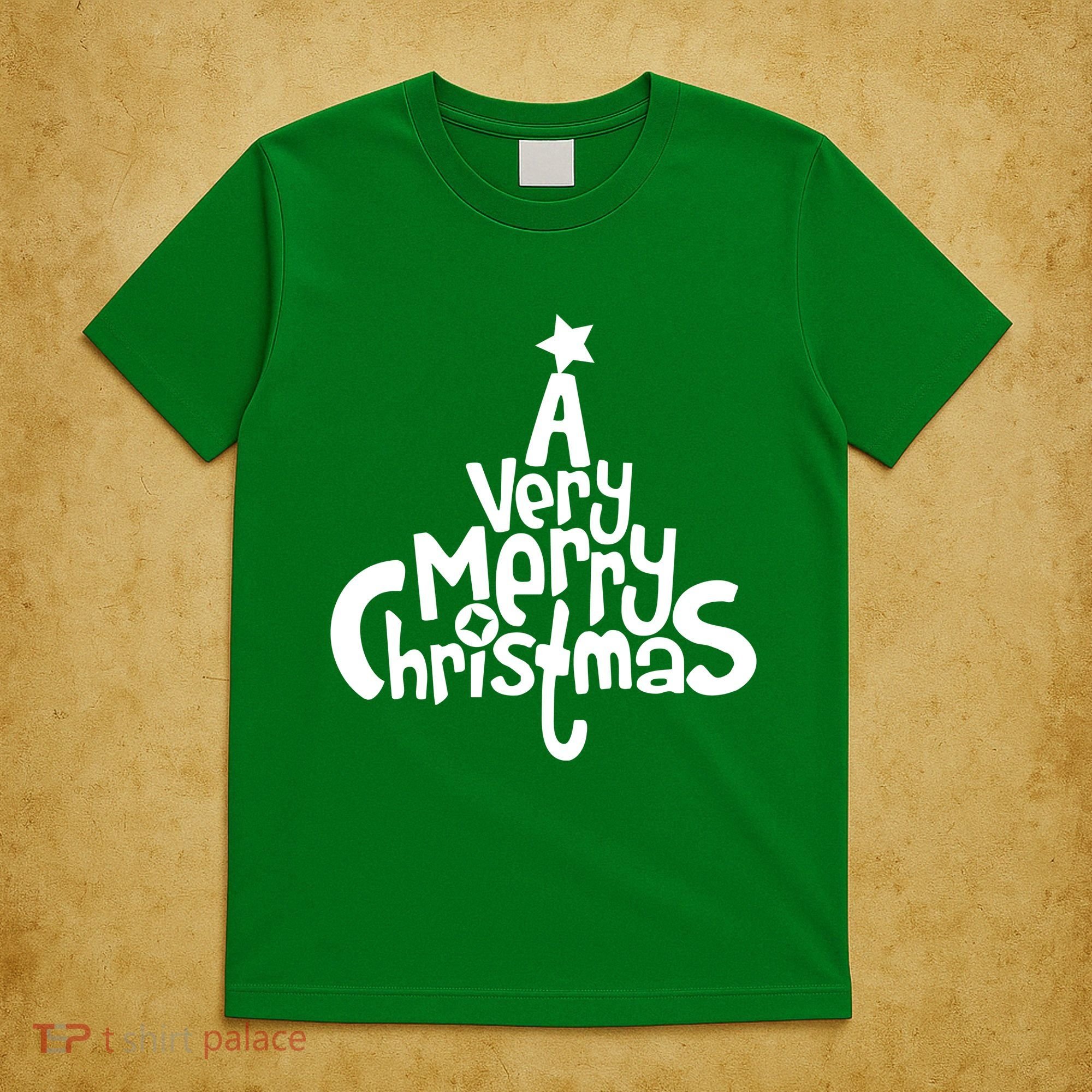 A Very Merry Christmas Tree Logo T-Shirt