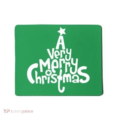 A Very Merry Christmas Tree Logo Mousepad