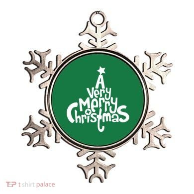 A Very Merry Christmas Tree Logo Ornament