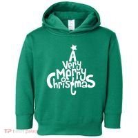 A Very Merry Christmas Tree Logo Toddler Hoodie thumb 0