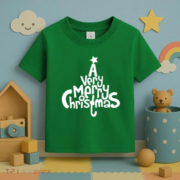 A Very Merry Christmas Tree Logo Toddler T-Shirt