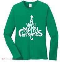 A Very Merry Christmas Tree Logo Women's Long Sleeve Shirt thumb 0