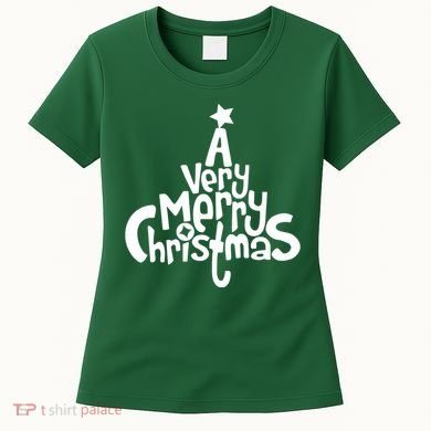 A Very Merry Christmas Tree Logo Women's T-Shirt