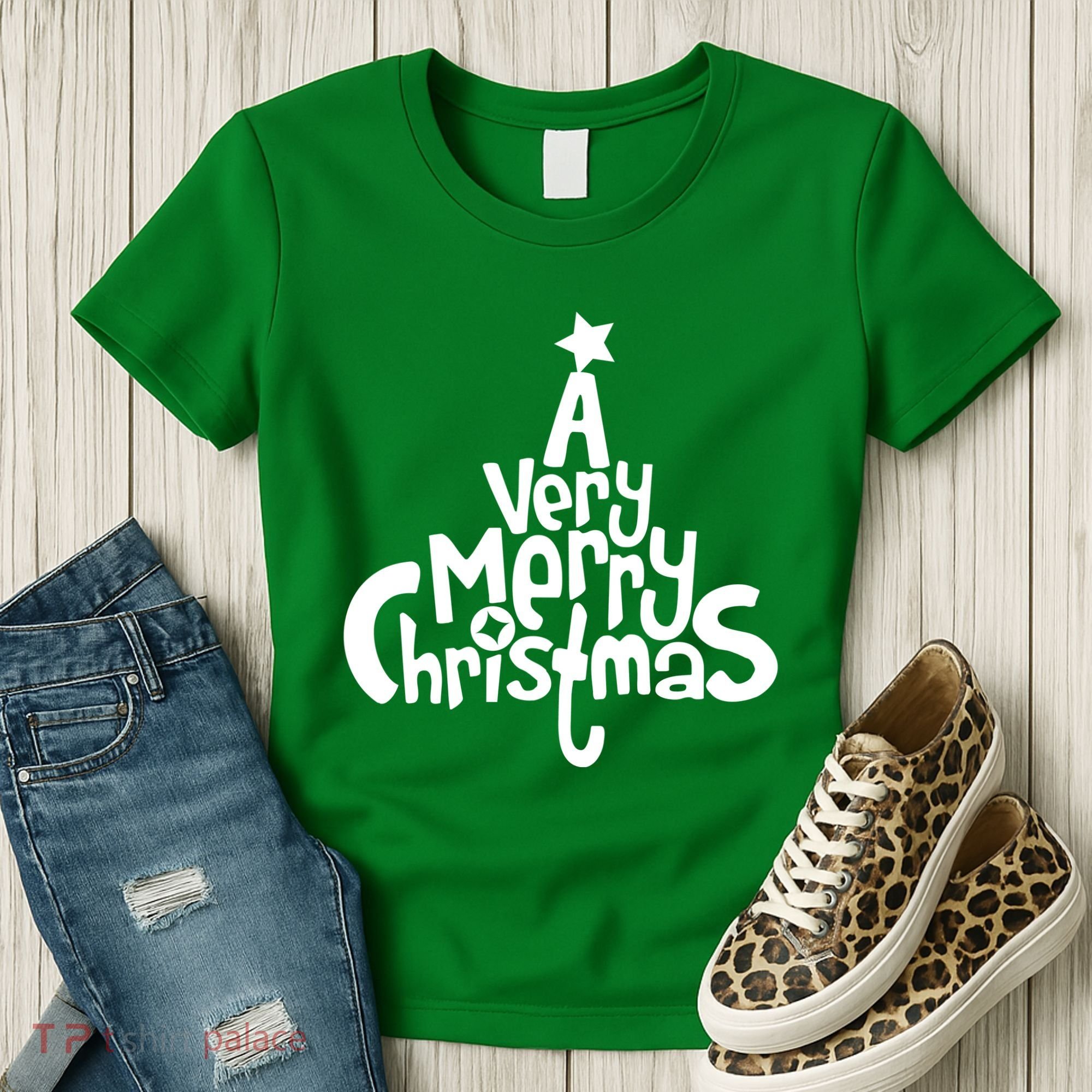 A Very Merry Christmas Tree Logo Women's T-Shirt
