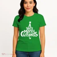 A Very Merry Christmas Tree Logo Women's T-Shirt thumb 4