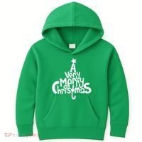 A Very Merry Christmas Tree Logo Kids Hoodie thumb 0