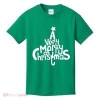A Very Merry Christmas Tree Logo Kids T-Shirt thumb 0