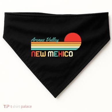 Arenas Valley New Mexico Retro USA-Made Doggie Bandana