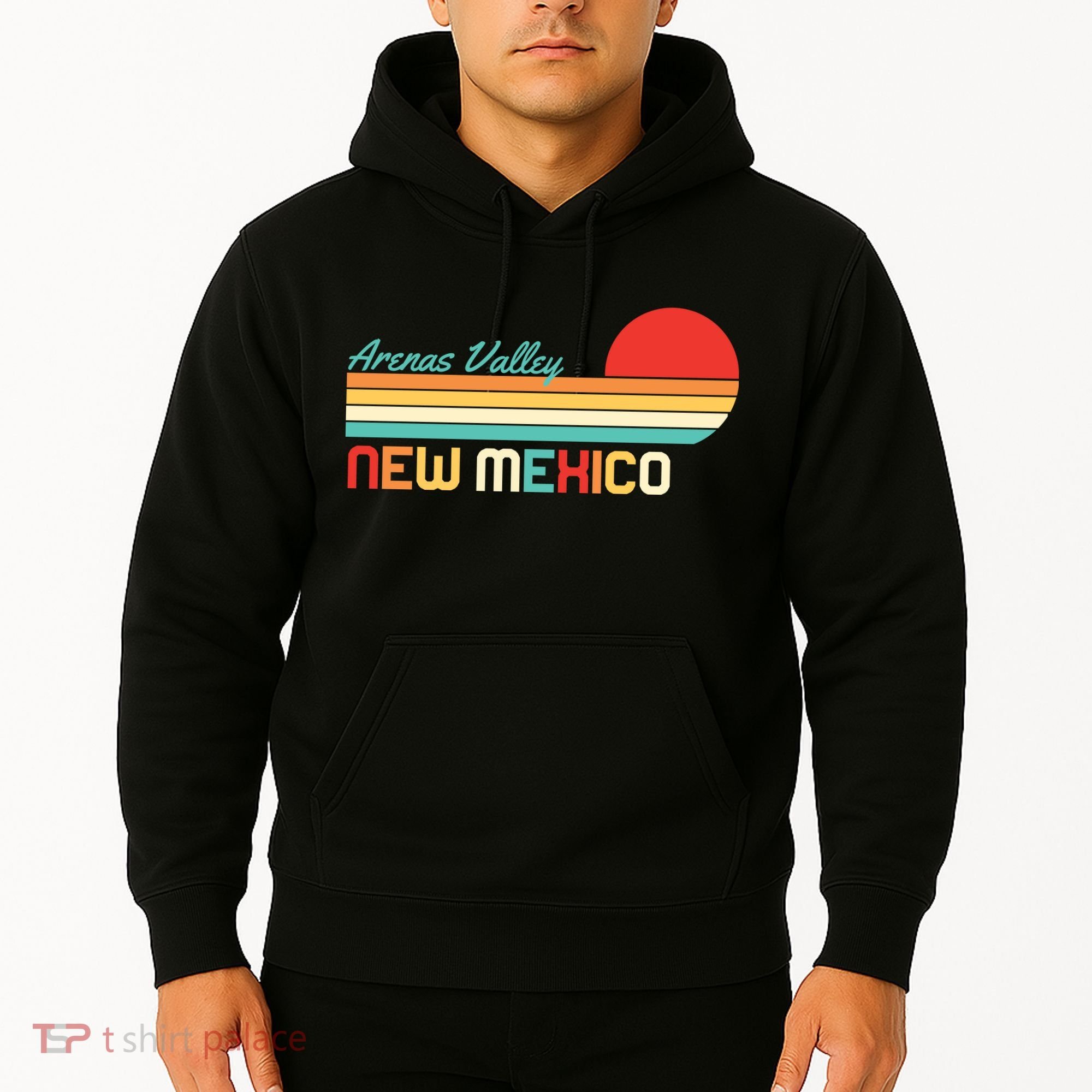 Arenas Valley New Mexico Retro Hoodie