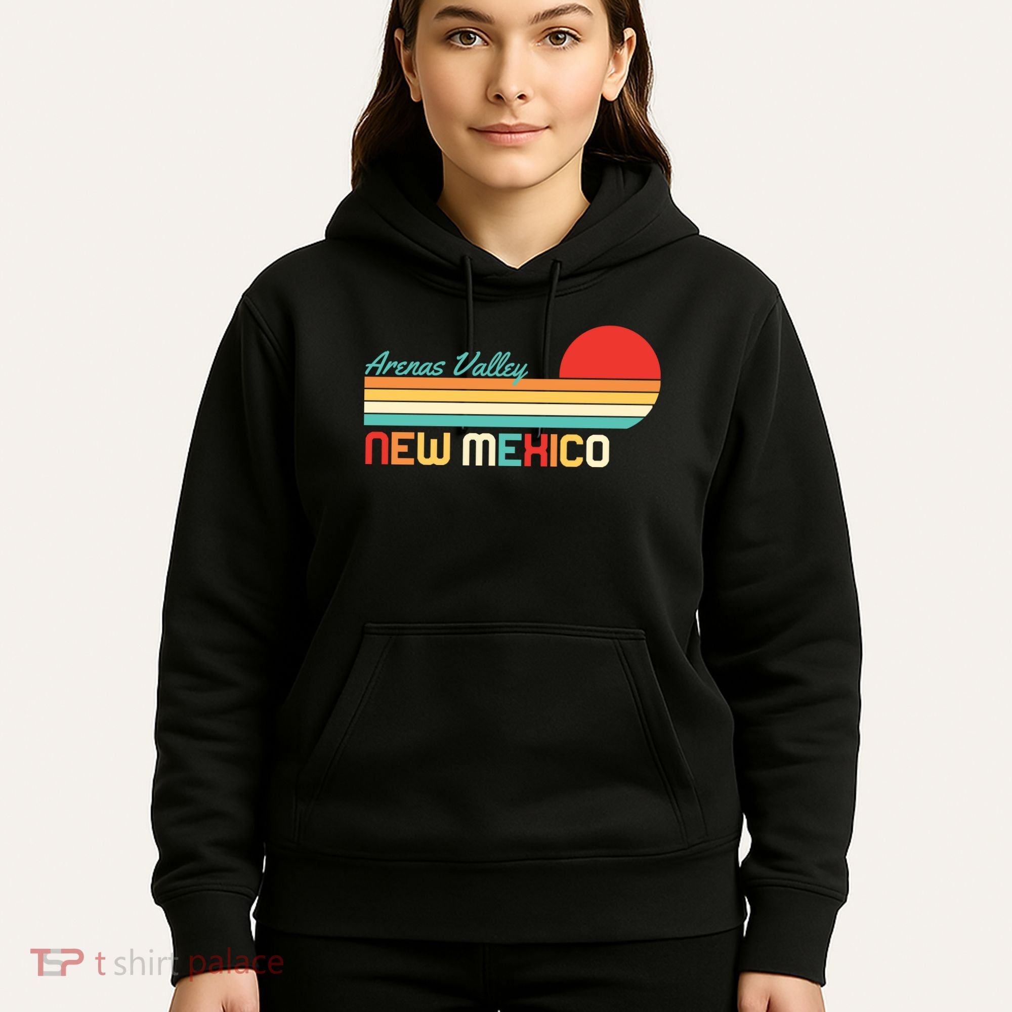 Arenas Valley New Mexico Retro Hoodie