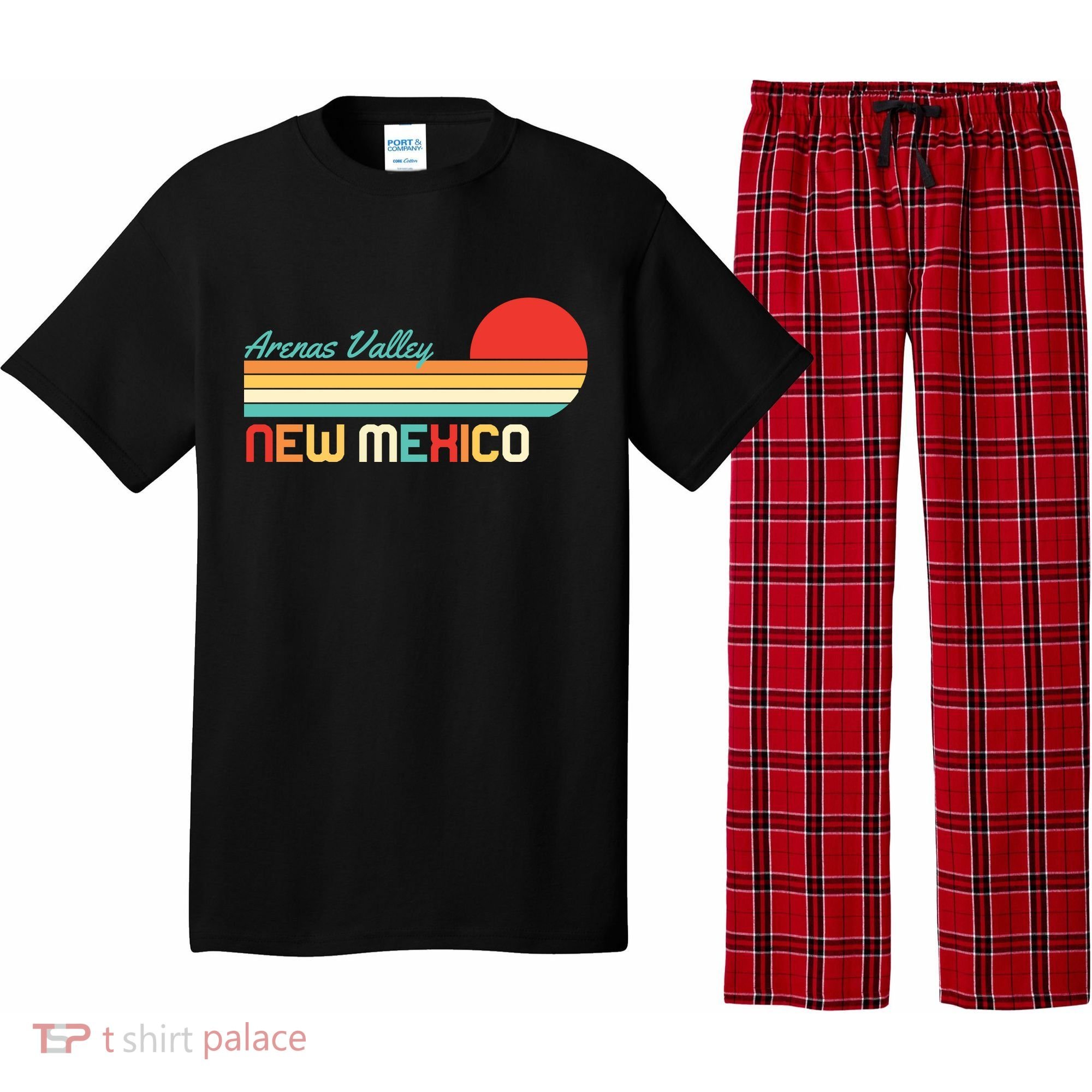 Arenas Valley New Mexico Retro Pajama Set