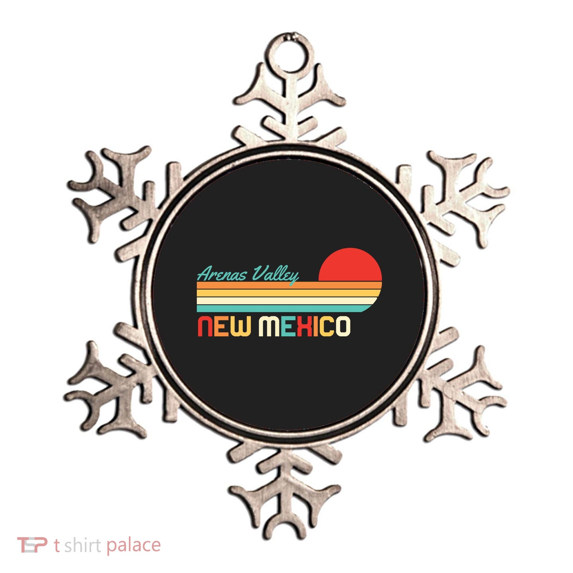Arenas Valley New Mexico Retro Ornament