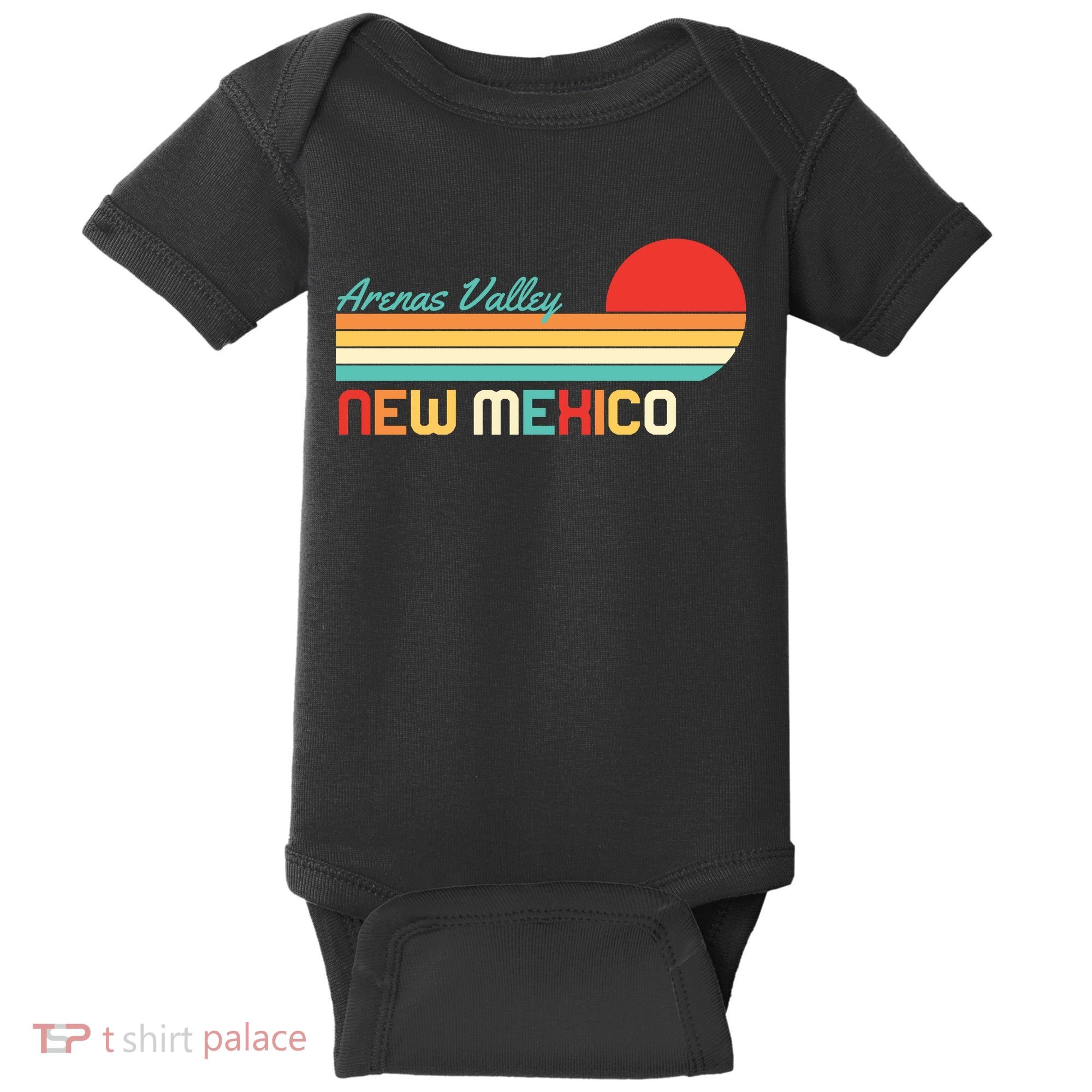 Arenas Valley New Mexico Retro Baby Bodysuit