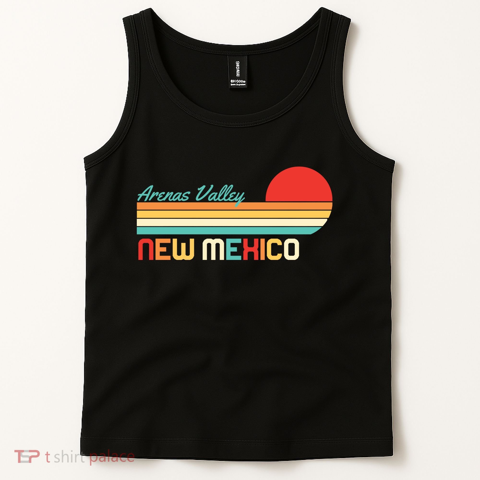 Arenas Valley New Mexico Retro Tank Top
