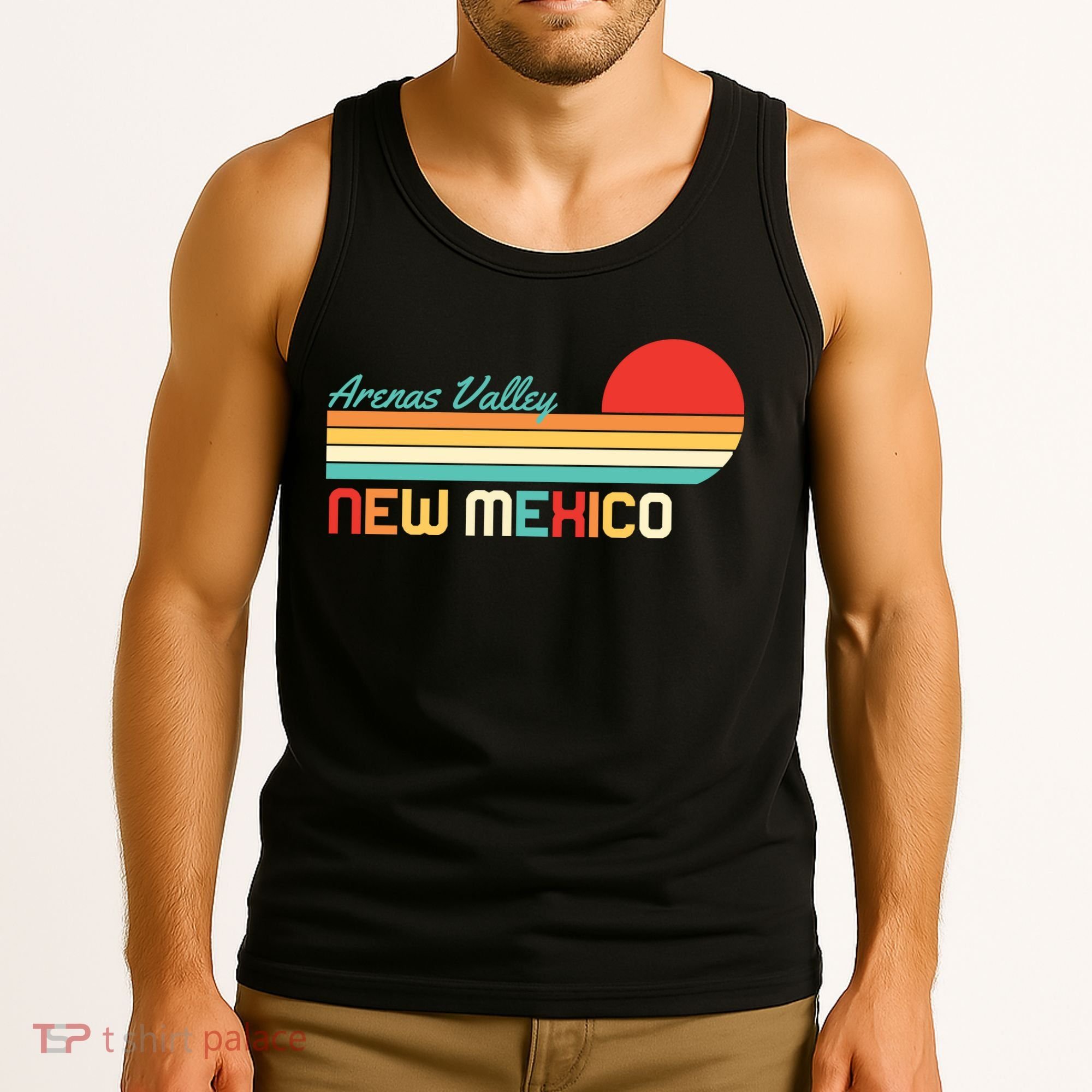 Arenas Valley New Mexico Retro Tank Top
