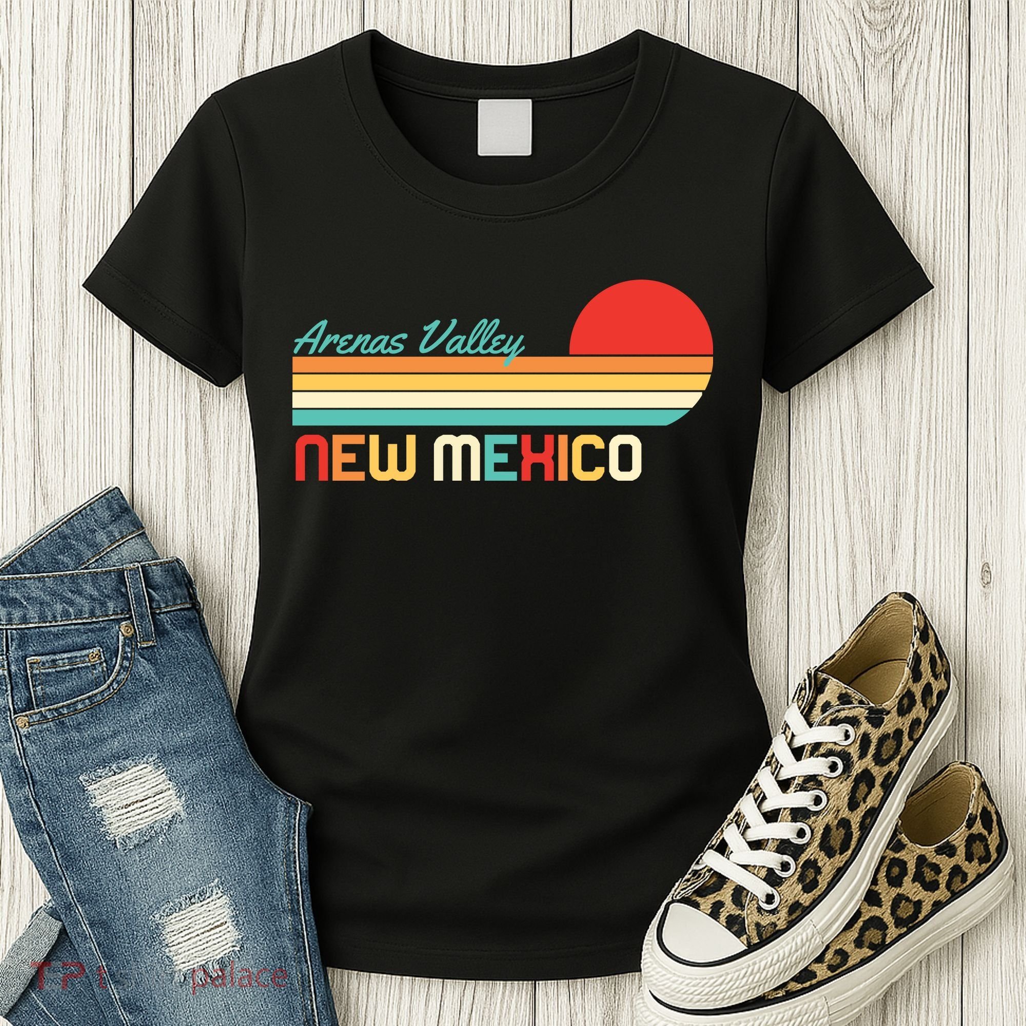 Arenas Valley New Mexico Retro Women's T-Shirt