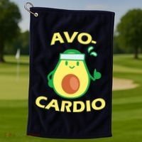 Avo-Cardio Avocado Cardio Golf Towel thumb 1