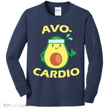 Avo-Cardio Avocado Cardio Kids Long Sleeve Shirt