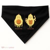 Avocado Gym Abs USA-Made Doggie Bandana thumb 0