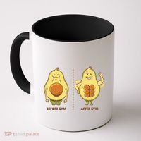Avocado Gym Abs Coffee Mug thumb 0