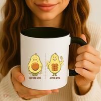 Avocado Gym Abs Coffee Mug thumb 3