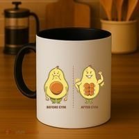 Avocado Gym Abs Coffee Mug thumb 4