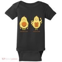 Avocado Gym Abs Baby Bodysuit thumb 0