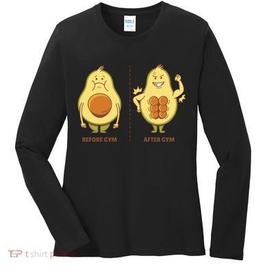 Avocado Gym Abs Women's Long Sleeve Shirt