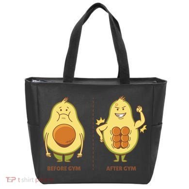 Avocado Gym Abs Tote Bag