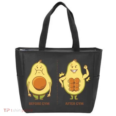 Avocado Gym Abs Tote Bag