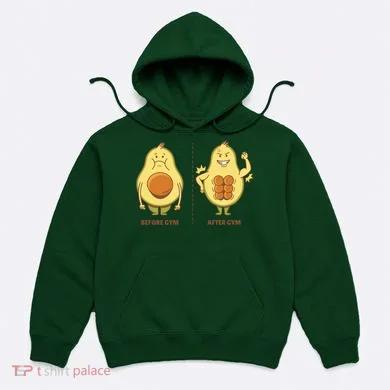 Avocado Gym Abs Hoodie