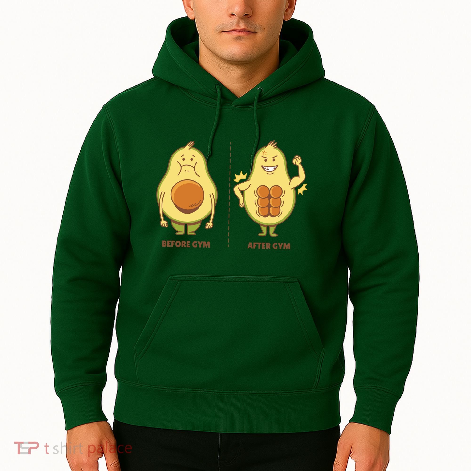 Avocado Gym Abs Hoodie
