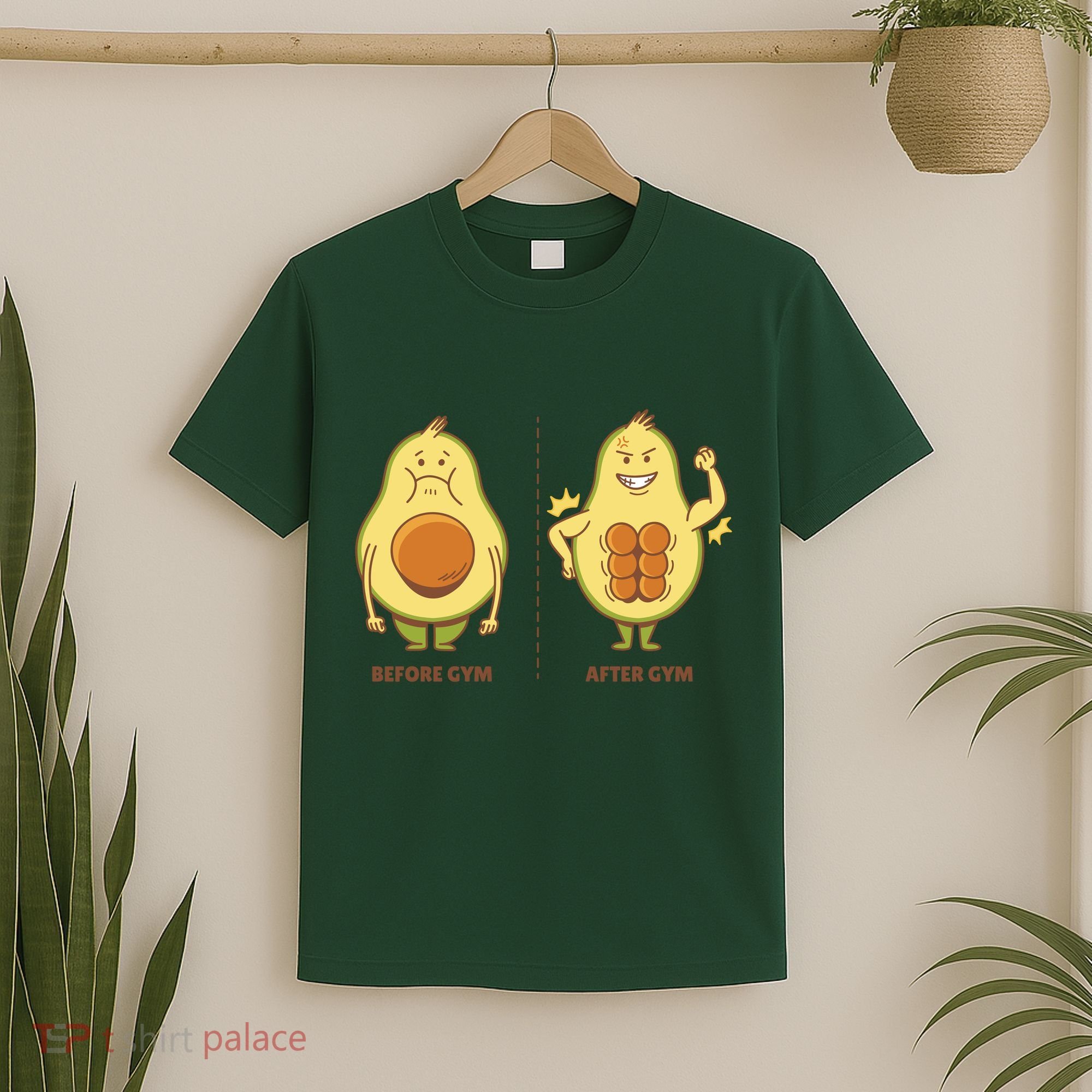 Avocado Gym Abs T-Shirt