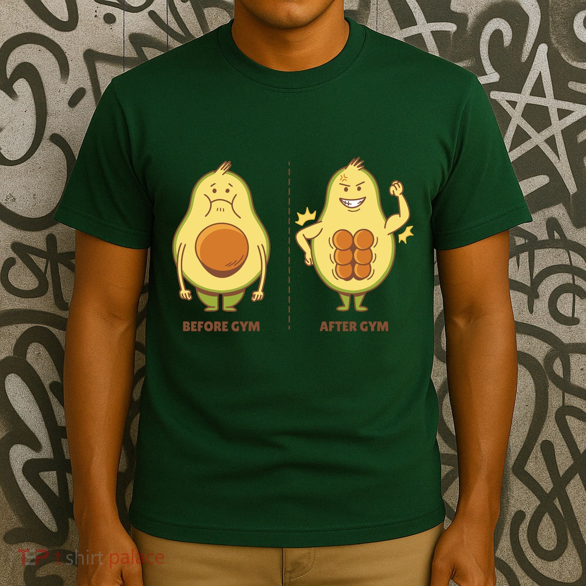 Avocado Gym Abs T-Shirt