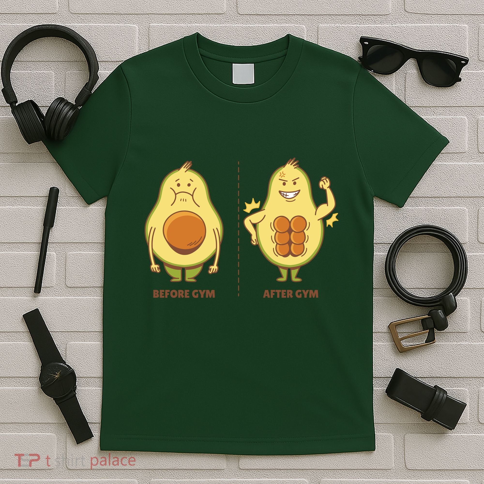 Avocado Gym Abs T-Shirt